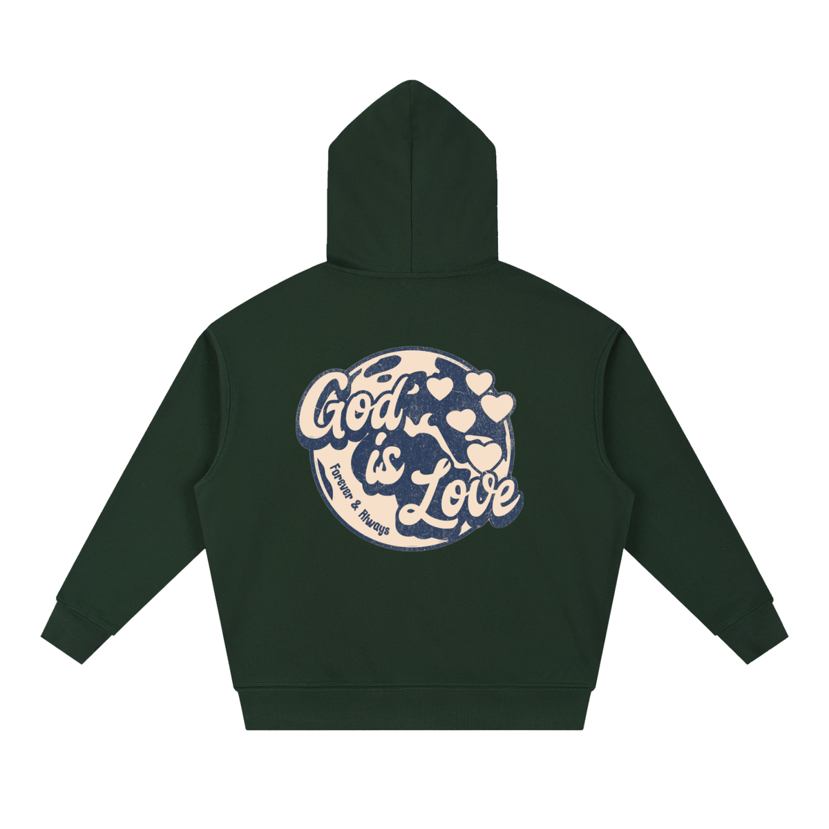 God Is Love Vintage— Heavyweight Hoodie