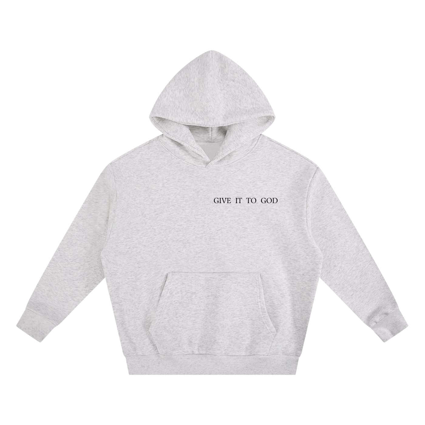 God Is Love Painted Heavyweight Boxy Fleece Hoodie | Premium Spiritual Streetwear | Oversized Unisex Faith Hoodie