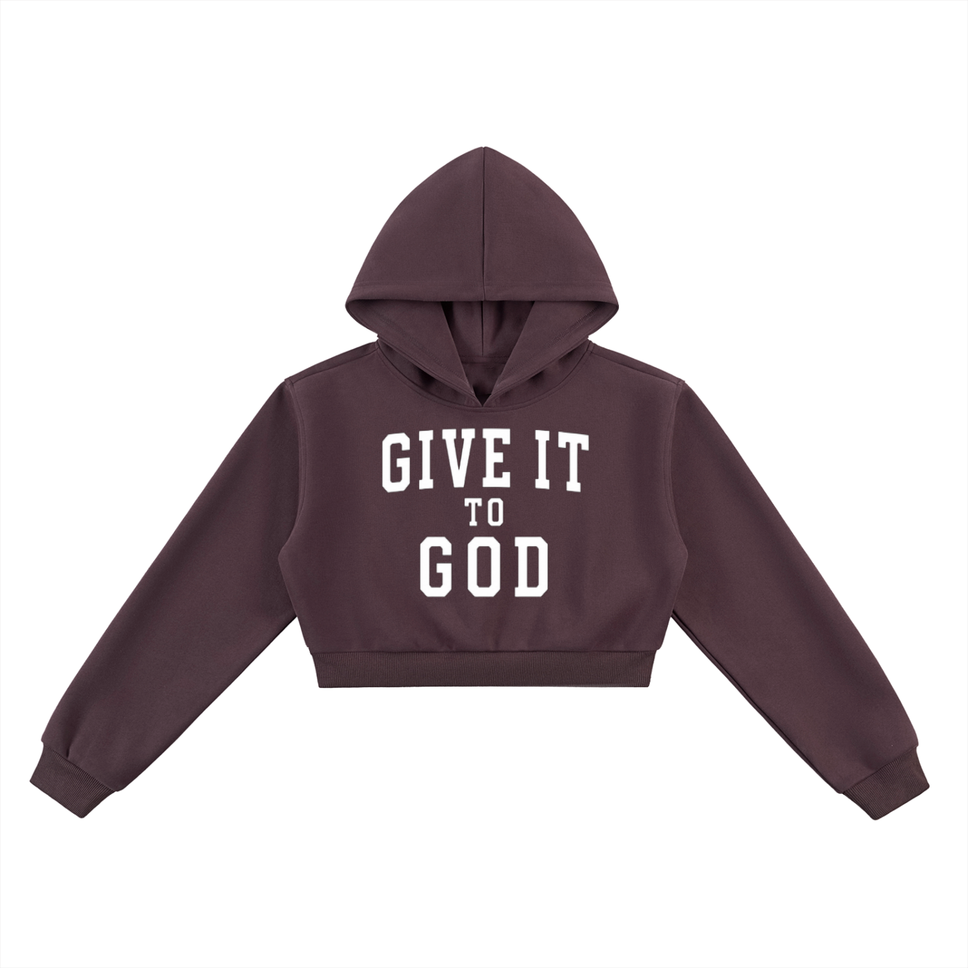 Give It To God -Essential Cropped Hoodie