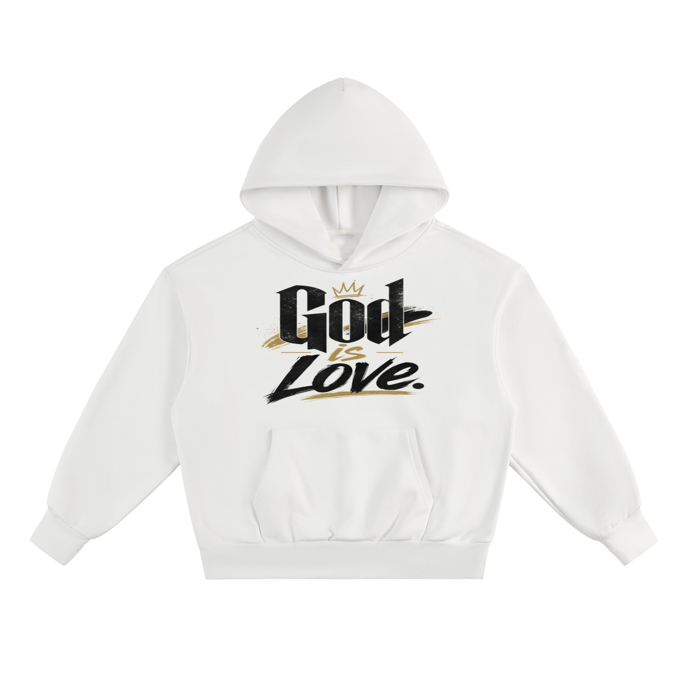God Is Love Premium Heavyweight Hoodie | Oversized Streetwear Hoodie | Christian Faith Apparel | Unisex Pullover