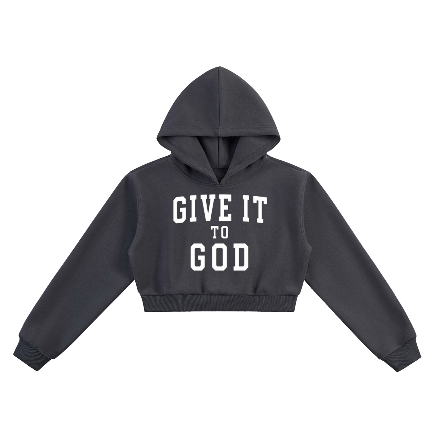 Give It To God -Essential Cropped Hoodie