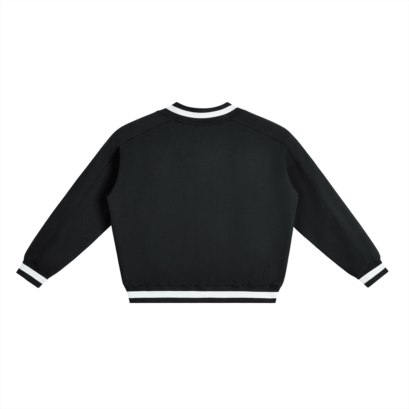 Give it to God  V-Neck Contrast Collar Boxy Sweatshirt | Oversized Unisex Sweatshirt | Collegiate Faith Apparel
