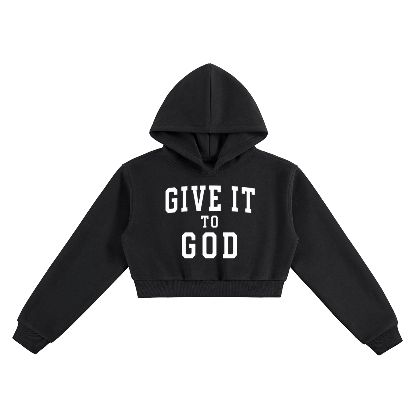 Give It To God -Essential Cropped Hoodie